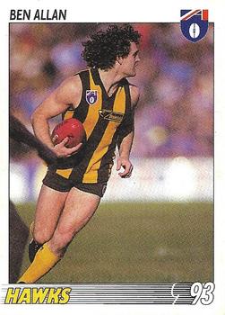 1993 Select AFL #80 Ben Allan Front